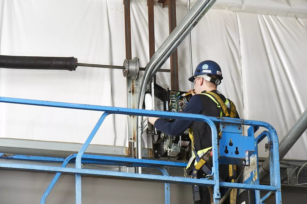 Technician working